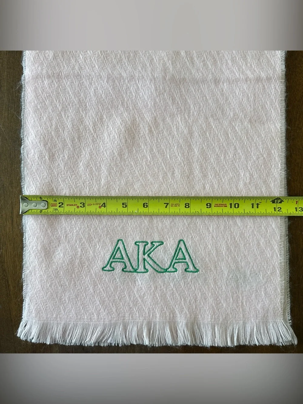Alpha Kappa Alpha Pink Embroidered AKA Vintage Scarf - Made in Japan